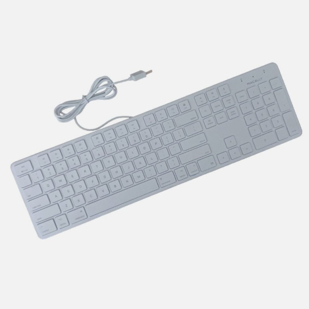 Macally Ultra Slim USB Keyboard For Mac - SLIMKEYPRO - TESTED